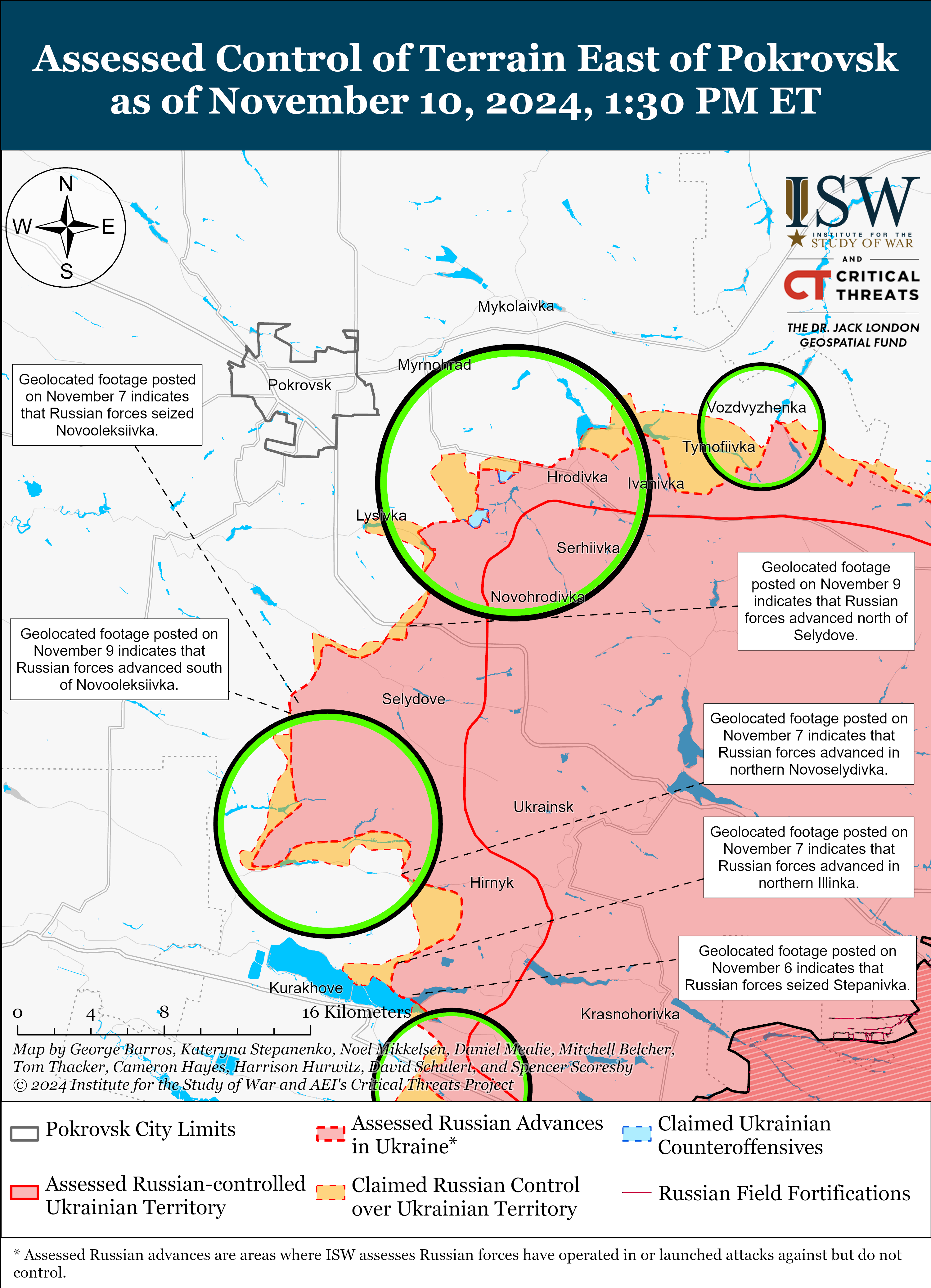 Російські окупанти просунулися в Україні лише на одному напрямку: карти ISW